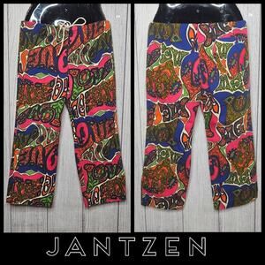Amazing Psychedelic Groovy VTG 1960s Jantzen LOVE ME Cropped Pants, 31x23